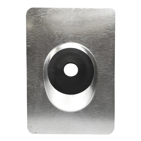 Jones Stephens 3in. Galvanized Roof Flashing with 10-3/4in. x 14-1/2in. Flange R40300 - main